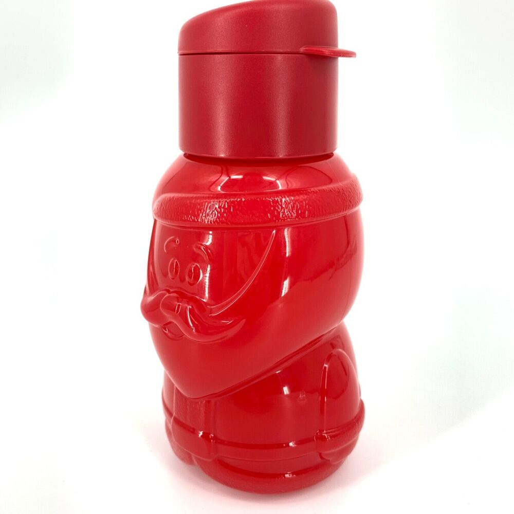 Tupperware Eco Water Bottle 12 oz. Kid's Santa Claus Christmas Holiday Red NEW